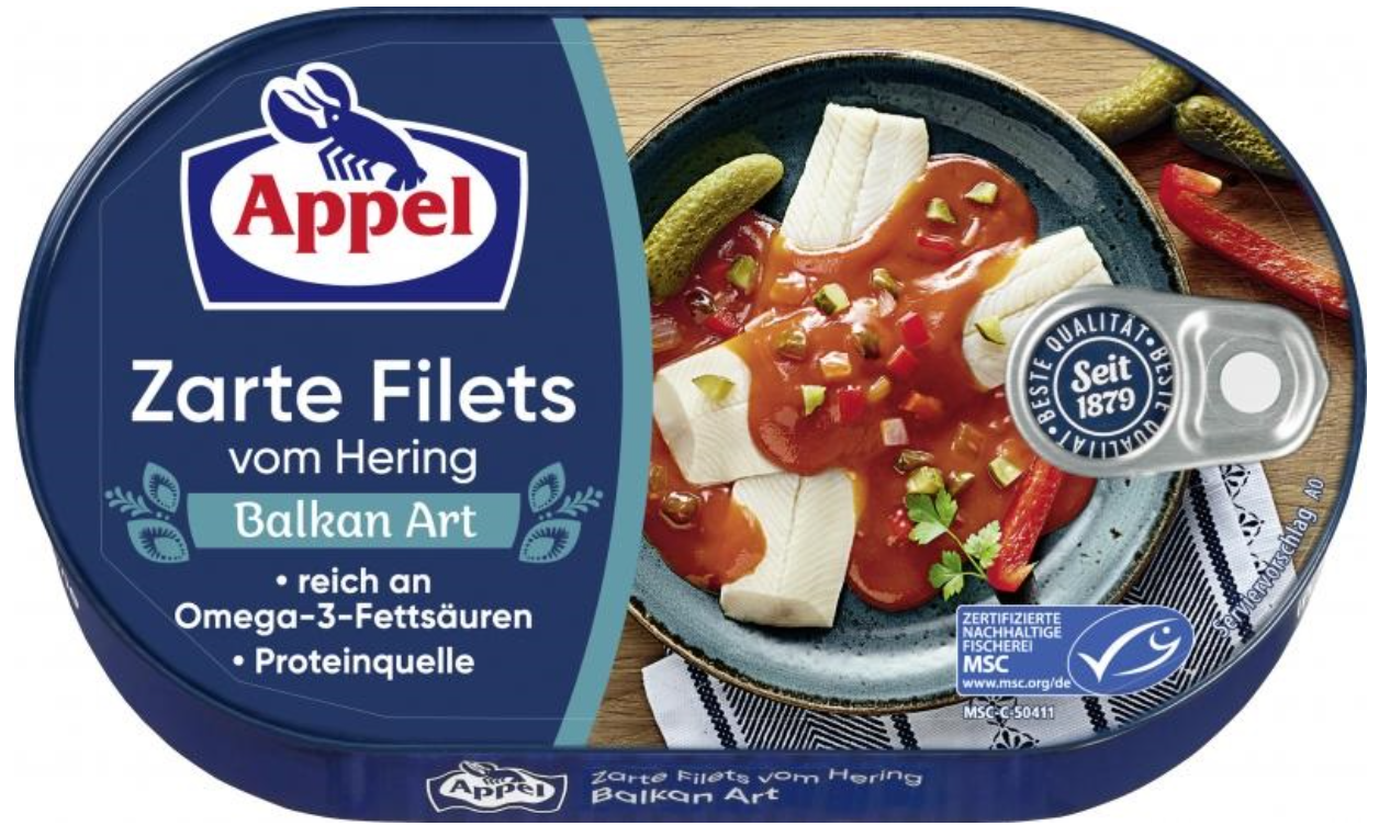 Herring Fillets in Balkan Sauce (Appel) 200g