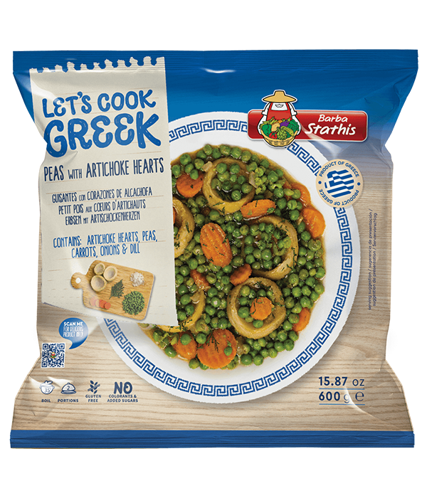 Barba Stathis Peas and Artichokes, 600g