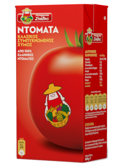 Tomato Juice, Slightly Concentrated (Barba Stathis) 500g