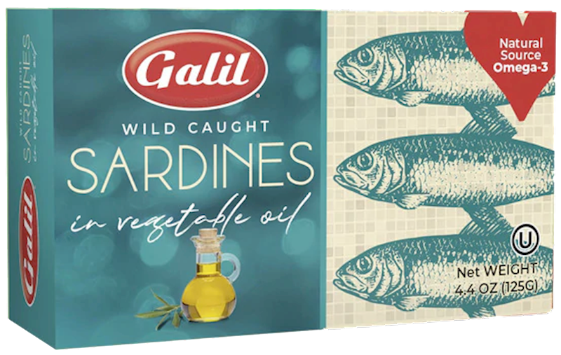 Sardines in Vegetable Oil (Galil) 4.4 oz