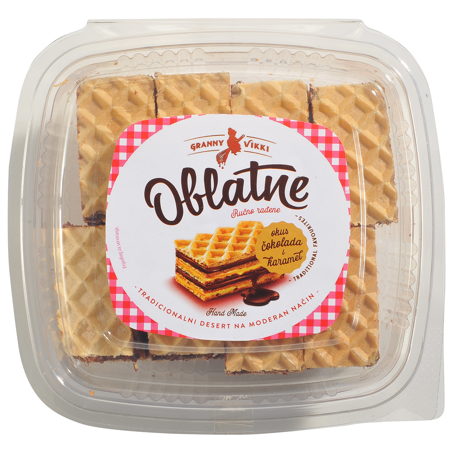 Granny Vikki Oblatne Cocoa Karamel Wafers, 270g