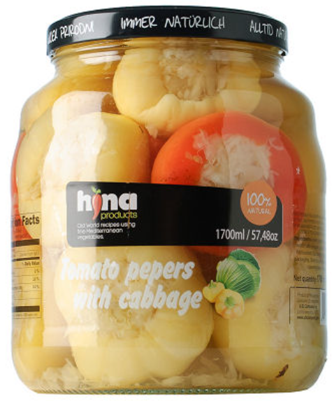 Tomato Peppers with Cabbage (Hina) 1600g