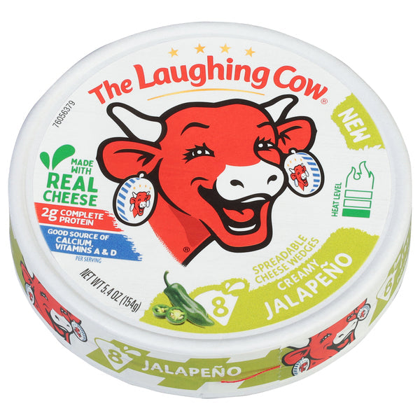 Laughing Cow Creamy Jalapeno Wedges 8 pieces, 5.4 oz