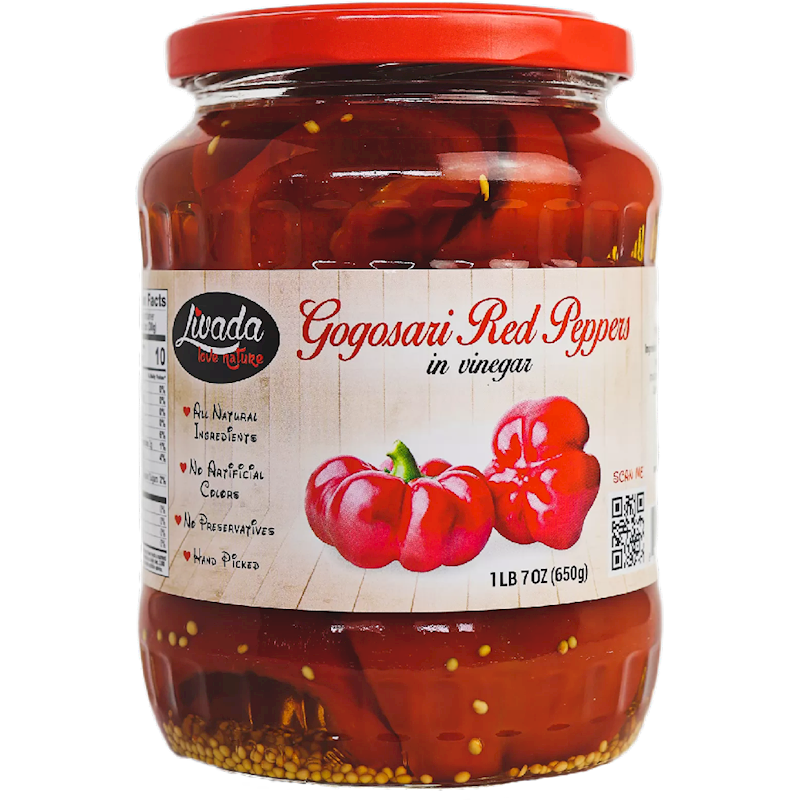 Gogosari Red Peppers in Vinegar (Livada) 650g