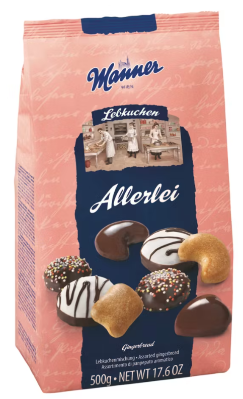 Manner Allerlei Assorted Gingerbread, 500g