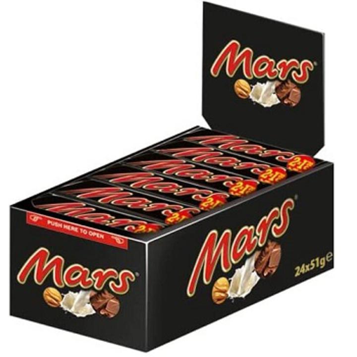 Mars Bar, Case (24 x 51 g (1.8 oz)) 24 Pack