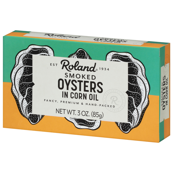 Smoked Oysters in Corn Oil (Roland) 3.0 oz (85g)