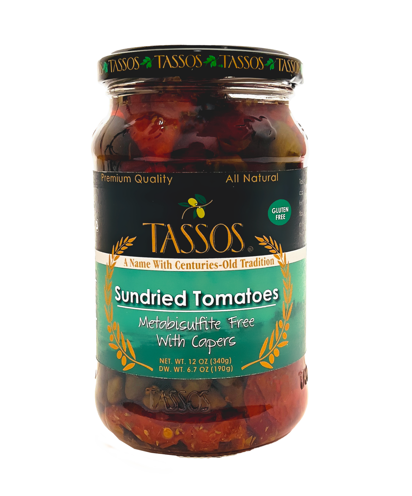 Sundried Tomatoes with Capers (Tassos) 12.6 oz