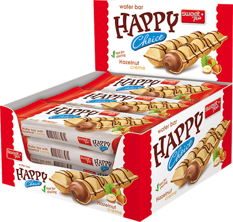 Happy Choice Wafer Bar (Sweet Plus) CASE (12 x 45g)