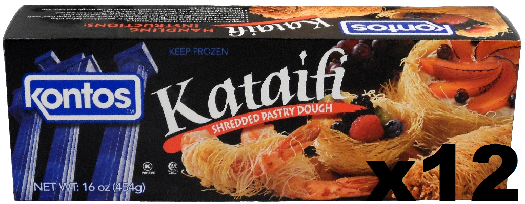 Shredded Fillo (Phyllo) Dough Kataifi (Kontos) CASE (12 x 1lb)