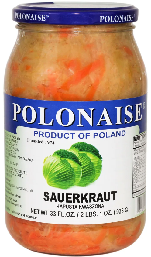 Sauerkraut with Carrot (Polonaise) 33oz