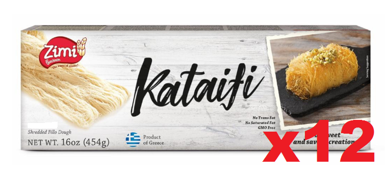 Shredded Fillo (Phyllo) Dough Kataifi (Evoiki Zimi) CASE (12 x 1 lb)