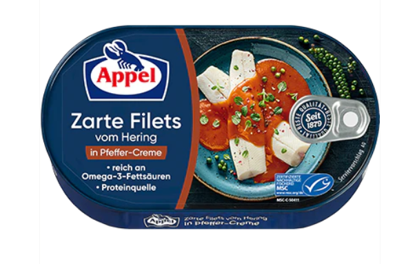 Herring Fillets in Pfeffer-Creme (Appel) 200g