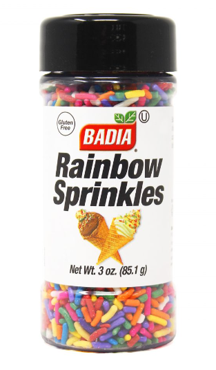 Rainbow Sprinkles (Badia) 3 oz