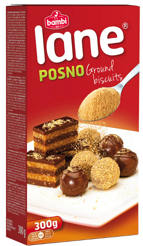 Bambi Lane POSNO GROUND Lenten Biscuits-GROUND Biscuits POSNO, 300g