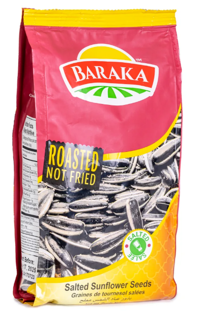 Black Salted Sunflower Seeds (Baraka) 300g