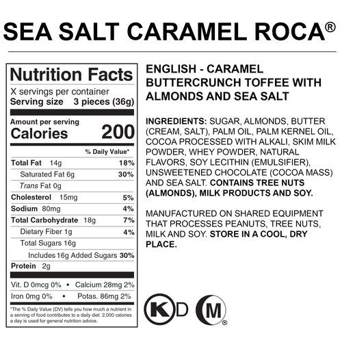 SEA SALT CARAMEL ROCA® (Brown & Haley) 10 oz