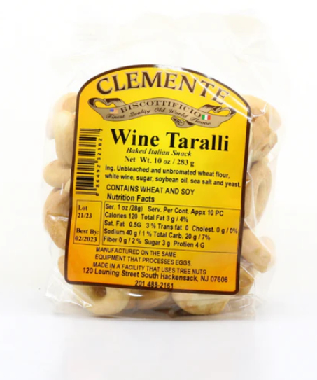 Clemente Wine Taralli, 10 oz