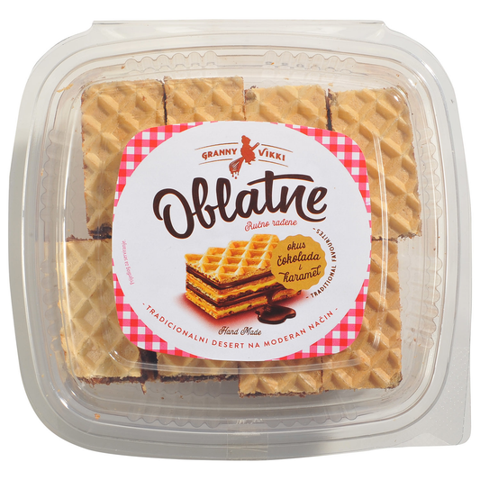 Granny Vikki Oblatne Cocoa Karamel Wafers, 270g