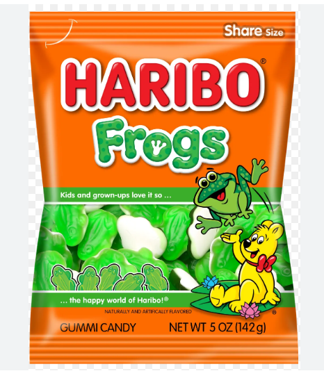 Haribo Gummi Frogs, 5 oz (142g)