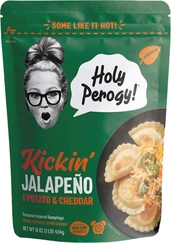 Holy Perogy, Kickin' Jalapeno with Potato & Cheddar, 1 lb