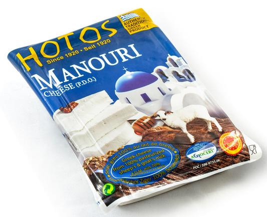 Manouri Cheese - Mild Sheep Cheese (Hotos) 7 oz (200g)