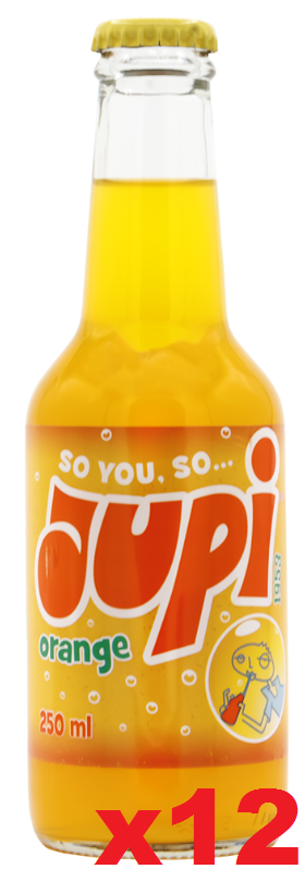 Jupi Orange Soft Drink-Glass (CASE) 12 x 250ml