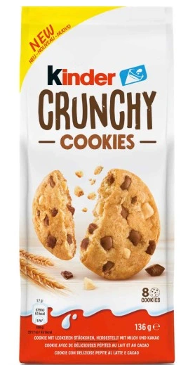 Kinder Crunchy Cookies, 136g