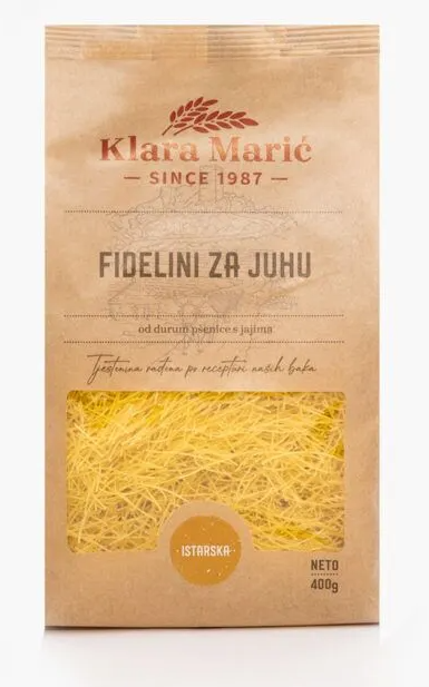 Fidelini Za Juhu, Fine Egg Pasta (Klara Maric) 400g