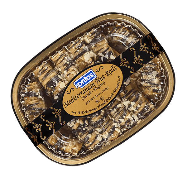 Mediterranean Nut Rolls, Saragli - Flogeres (Kontos) 11 oz