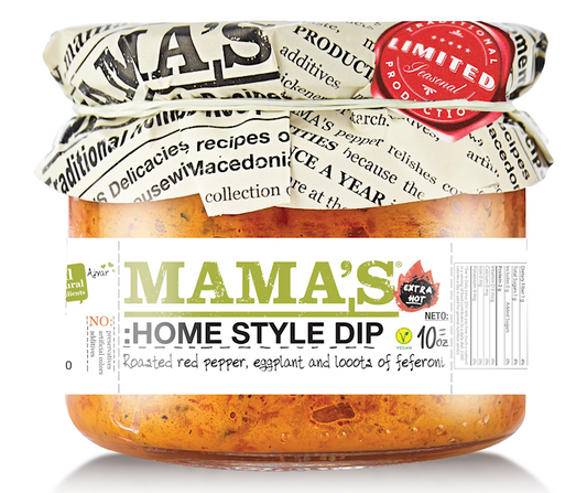 Mama's Home Style Dip, Extra Hot, 10 oz