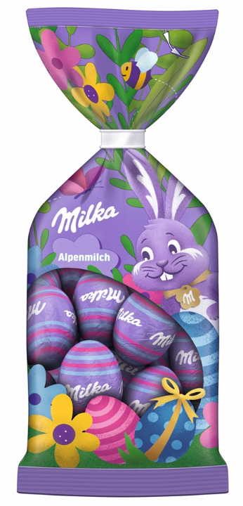 Milka Easter Eggs Alpine Milk, 100g Bag