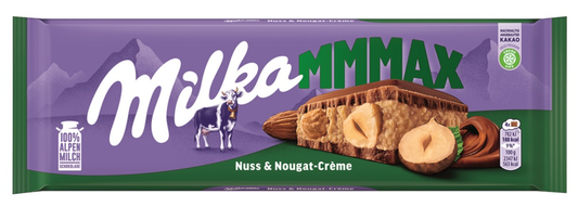 Milka Milk Chocolate with Nuss Nougat Creme, 300g