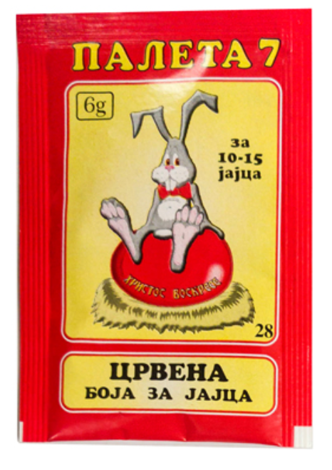 Egg Dye, Red (Paleta7) 1 pack