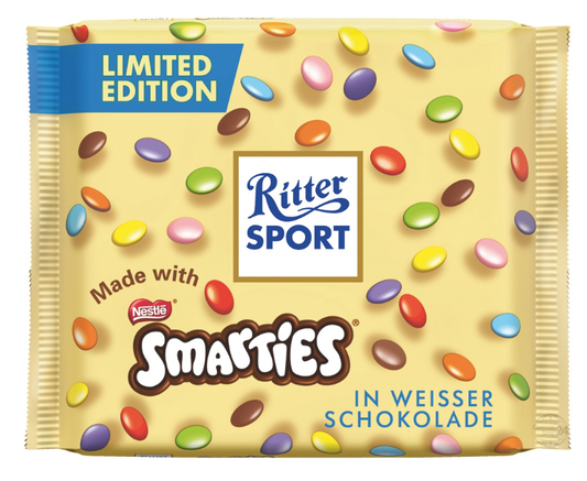 Ritter Sport Smarties in White Chocolate, 3.5 oz (100g)