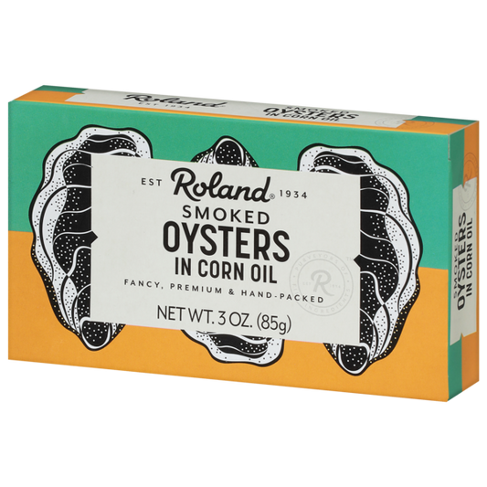 Smoked Oysters in Corn Oil (Roland) 3.0 oz (85g)