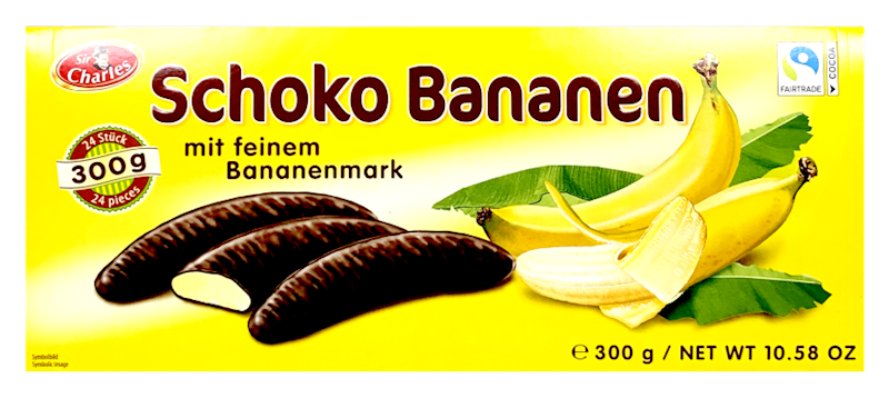 Chocolate Bananas (SIR CHARLES) 300g