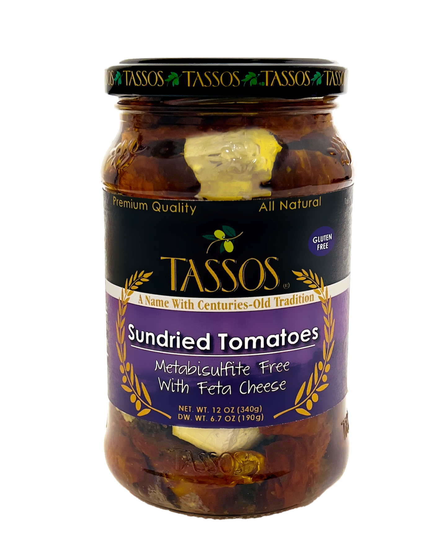 Sundried Tomatoes with Feta Cheese (Tassos) 12.6 oz