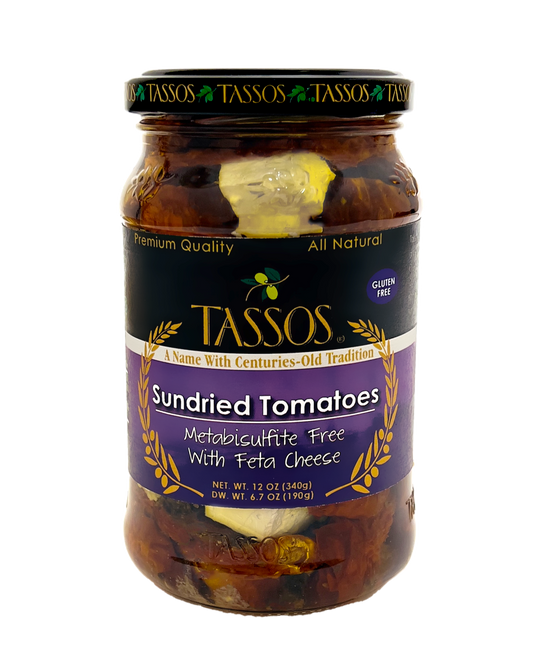 Sundried Tomatoes with Feta Cheese (Tassos) 12.6 oz