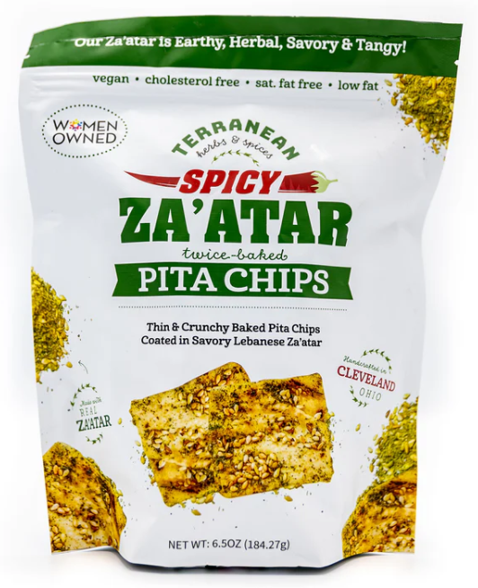 Za'atar Twice-Baked Pita Chips (Terranean) 6.5 oz (184.27g)