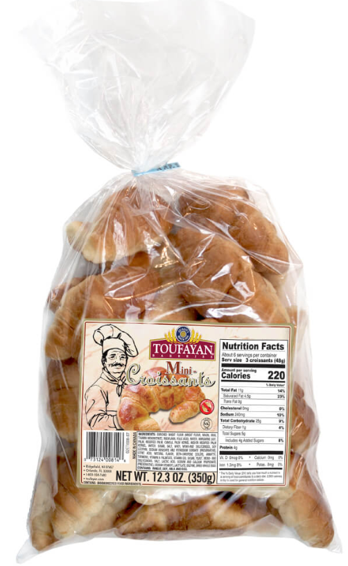 Mini Croissants (Toufayan) 12.3 oz (350g)