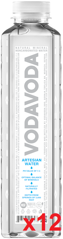 VODAVODA Artesian Water CASE (12 x 0.5 L) 12 pack