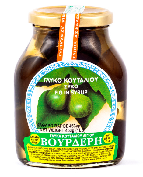 Figs in Syrup Preserve (Vourderis) 453g
