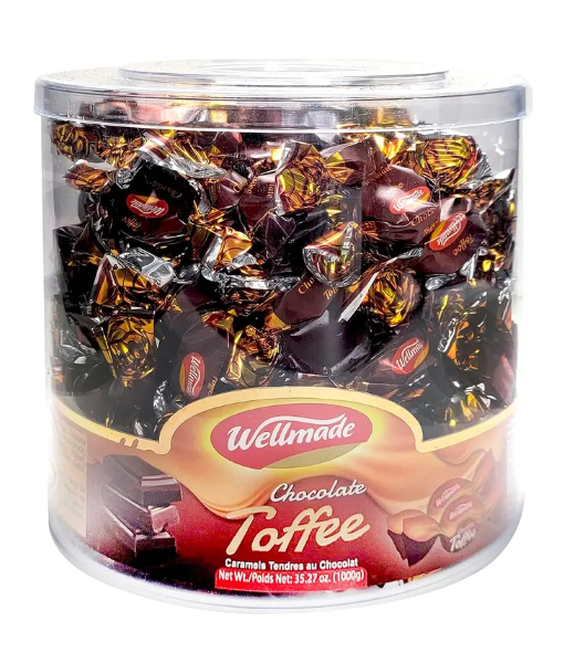 Chocolate Toffee Candy (Wellmade) 1000g