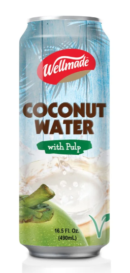 Coconut Water with Pulp (Wellmade) 16.5 oz