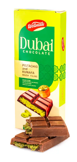 Dubai Chocolate Bar (Wellmade) 2.5 oz (70g)