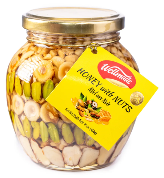 Honey with Nuts (Wellmade) 16 oz