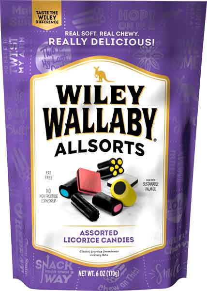 Wiley Wallaby ALLSORTS Licorice Candies, 6 oz