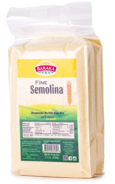 Semolina Fine (Baraka) 2.2 lb