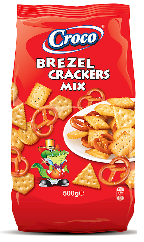 Croco Brezel Crackers Mix, 500g